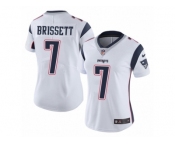 Women's Nike Patriots #7 Jacoby Brissett White Stitched NFL Vapor Untouchable Limited Jersey