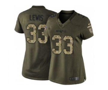 nike women nfl jerseys new england patriots #33 dion lewis army green[nike Limited Salute To Service]