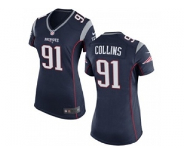 nike women nfl jerseys new england patriots #91 jamie collins blue[nike]
