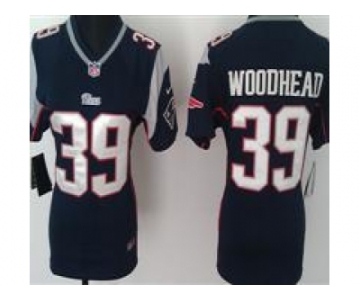 nike women nfl jerseys new england patriots#39 woodhead dk.blue[nike]