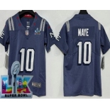 Youth New England Patriots #10 Drake Maye Limited Gray Rivalries Super Bowl LX Vapor Jersey Youth New England Patriots #10 Drake Maye Limited Gray Rivalries Super Bowl LX Vapor Jersey
