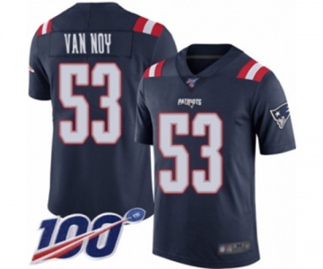 Youth New England Patriots #53 Kyle Van Noy Limited Navy Blue Rush Vapor Untouchable 100th Season Football Jersey
