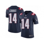 Youth Nike New England Patriots #14 Brandin Cooks Limited Navy Blue Rush NFL Jersey