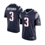 Youth Nike New England Patriots #3 Stephen Gostkowski Navy Blue Team Color NFL Jersey