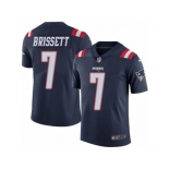 Youth Nike New England Patriots #7 Jacoby Brissett Limited Navy Blue Rush NFL Jersey