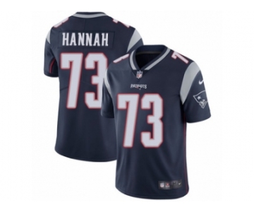 Youth Nike New England Patriots #73 John Hannah Vapor Untouchable Limited Navy Blue Team Color NFL Jersey
