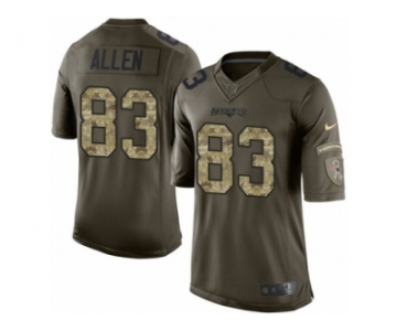 Youth Nike New England Patriots #83 Dwayne Allen Limited Green Salute to Service NFL Jersey