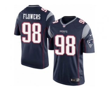 Youth Nike New England Patriots #98 Trey Flowers Limited Navy Blue Team Color NFL Jersey