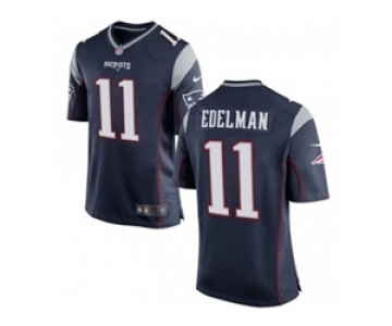 nike youth nfl jerseys new england patriots #11 edelman blue[2015 new nike]