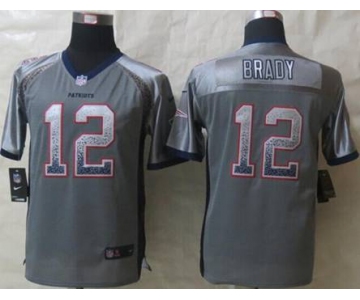 nike youth nfl jerseys new england patriots #12 brady grey[Elite drift fashion]