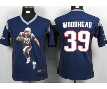 nike youth nfl jerseys new england patriots #39 woodhead blue[portrait fashion]