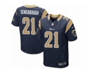 Men's Nike Los Angeles Rams #21 Coty Sensabaugh Elite Navy Blue Team Color NFL Jersey