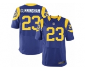 Men's Nike Los Angeles Rams #23 Benny Cunningham Elite Royal Blue Alternate NFL Jersey