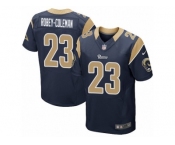 Men's Nike Los Angeles Rams #23 Nickell Robey-Coleman Elite Navy Blue Team Color NFL Jersey