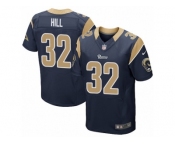 Men's Nike Los Angeles Rams #32 Troy Hill Elite Navy Blue Team Color NFL Jersey