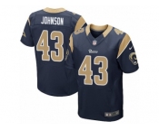 Men's Nike Los Angeles Rams #43 John Johnson Elite Navy Blue Team Color NFL Jersey