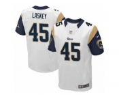 Men's Nike Los Angeles Rams #45 Zach Laskey Elite White NFL Jersey
