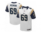 Men's Nike Los Angeles Rams #69 Cody Wichmann Elite White NFL Jersey