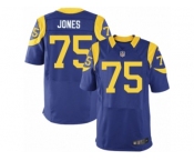 Men's Nike Los Angeles Rams #75 Deacon Jones Elite Royal Blue Alternate NFL Jersey