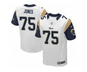 Men's Nike Los Angeles Rams #75 Deacon Jones Elite White NFL Jersey