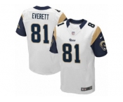 Men's Nike Los Angeles Rams #81 Gerald Everett Elite White NFL Jersey