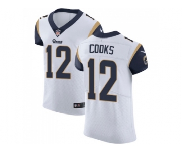 Nike Los Angeles Rams #12 Brandin Cooks White Men Stitched NFL Vapor Untouchable Elite Jersey
