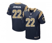 Nike Los Angeles Rams #22 Trumaine Johnson Navy Blue Alternate Men's Stitched NFL Elite Jersey