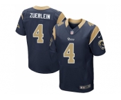 Nike Los Angeles Rams #4 Greg Zuerlein Navy Blue Team Color Men Stitched NFL Elite Jersey