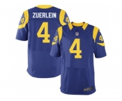 Nike Los Angeles Rams #4 Greg Zuerlein Royal Blue Alternate Men Stitched NFL Elite Jersey