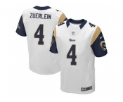 Nike Los Angeles Rams #4 Greg Zuerlein White Men Stitched NFL Elite Jersey