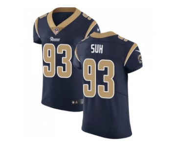 Nike Los Angeles Rams #93 Ndamukong Suh Navy Blue Team Color Men Stitched NFL Vapor Untouchable Elite Jersey