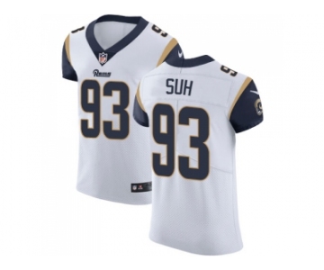 Nike Los Angeles Rams #93 Ndamukong Suh White Men Stitched NFL Vapor Untouchable Elite Jersey