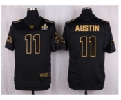 Nike St. Louis Rams #11 Tavon Austin Black Pro Line Gold Collection Jersey(Elite)