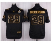 Nike St. Louis Rams #29 Eric Dickerson Black Pro Line Gold Collection Jersey(Elite)