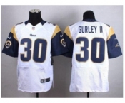 Nike St. Louis Rams #30 Todd Gurley II white jerseys(Elite)