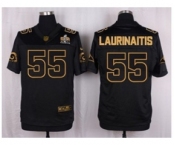 Nike St. Louis Rams #55 James Laurinaitis Black Pro Line Gold Collection Jersey(Elite)