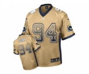 Nike St. Louis Rams #94 Robert Quinn Gold jerseys(Elite Drift Fashion)