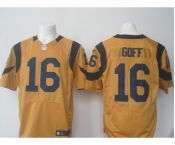nike nfl jerseys st. louis rams #16 Jared Goff yellow[Elite]