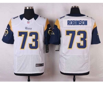 nike nfl jerseys st. louis rams #73 robinson white[Elite]