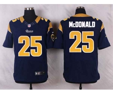 nike nfl jerseys st.louis rams #25 mcdonald blue[Elite]