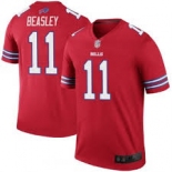 Men Nike Buffalo Bills #11 Beasley Game Royal Red Team Color NFL Jersey