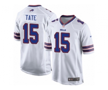 Men's Nike Buffalo Bills #15 Brandon Tate Game White NFL Jersey