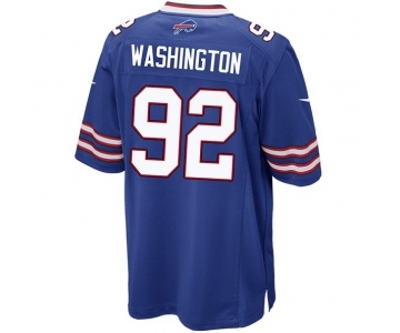 Men's Nike Buffalo Bills #92 Adolphus Washington Game Royal Blue Team Color NFL Jersey