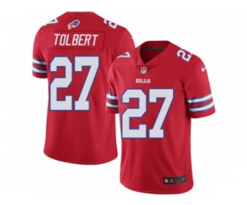 Men's Nike Buffalo Bills #27 Mike Tolbert Elite Red Rush NFL Jersey