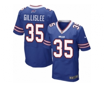 Men's Nike Buffalo Bills #35 Mike Gillislee Elite Royal Blue Team Color NFL Jersey