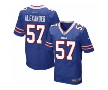 Men's Nike Buffalo Bills #57 Lorenzo Alexander Elite Royal Blue Team Color NFL Jersey