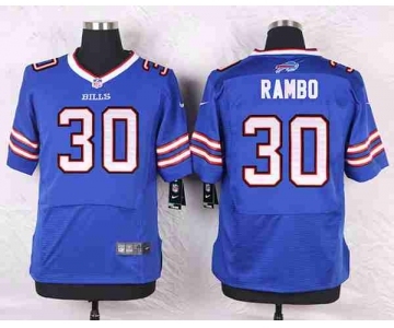 nike nfl jerseys buffalo bills #30 rambo blue[Elite]