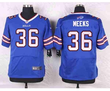 nike nfl jerseys buffalo bills #36 meeks blue[Elite]
