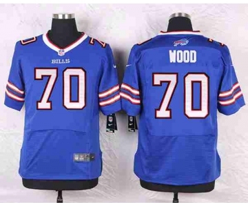 nike nfl jerseys buffalo bills #70 wood blue[Elite]