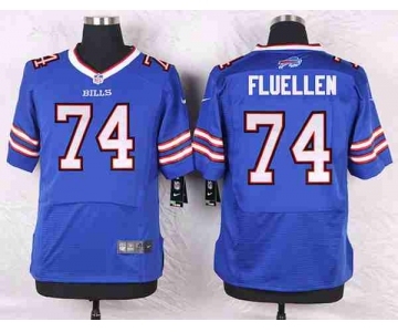 nike nfl jerseys buffalo bills #74 fluellen blue[Elite][fluellen]